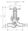straight globe valve with gland seal, DN100, PN100 